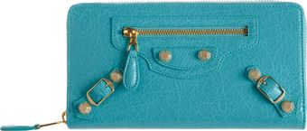 Balenciaga Arena Giant Gold Continental Wallet - Lyst