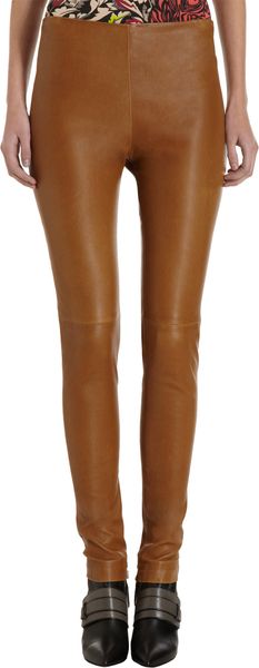 Balenciaga Leather Leggings - Lyst
