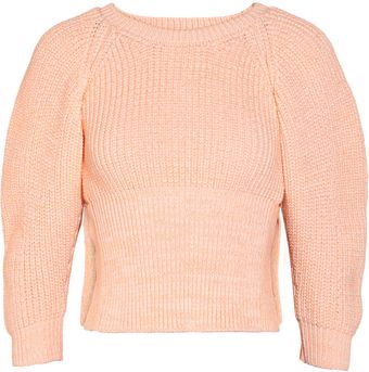 Chloé Metallic-Flecked Cotton-Blend Sweater - Lyst