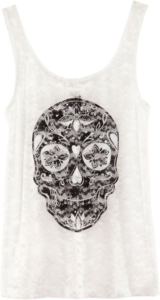H&M Skull Top - Lyst