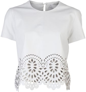 Lover Catherine Leather Bodice Top - Lyst