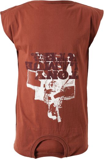 Maison Martin Margiela Upside Down Cotton Tshirt - Lyst