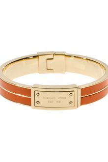 Michael Kors Plaque Hinge Bangle - Lyst