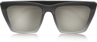 Prism Sydney Square Frame Matte Acetate Mirrored Sunglasses - Lyst