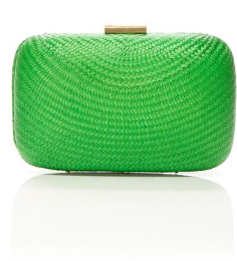 Serpui Marie Apple Green Buntal Minaudière - Lyst