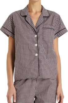 Steven Alan Plaid Pajama Top - Lyst