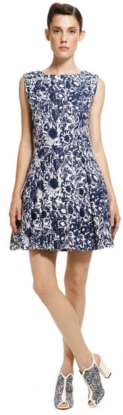 Suno Deep Pleats Dress - Lyst