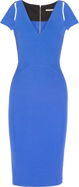 Victoria Beckham Silk and Woolblend Dress - Lyst