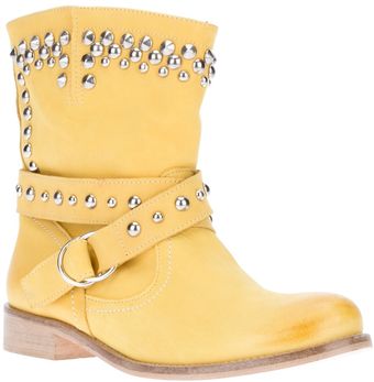 Chiara Ferragni Studded Biker Boot - Lyst