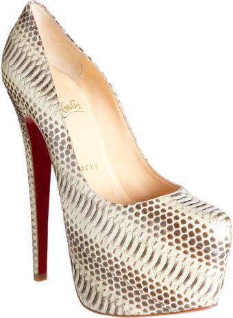 Christian Louboutin Snakeskine Daffodile - Lyst