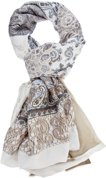 Pierre Louis Mascia Paisley Print Stole - Lyst