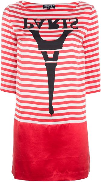 5preview Striped Dress - Lyst