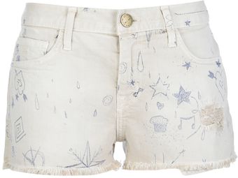 Current/Elliott Denim Shorts - Lyst