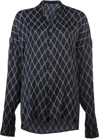 Haider Ackermann Honeycomb Print Shirt - Lyst
