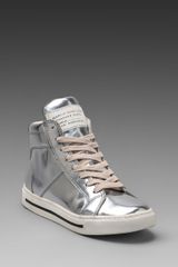 Marc By Marc Jacobs Mirror Reflective High Top Sneaker