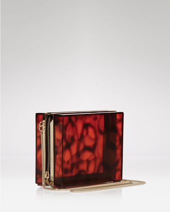 Reiss Clutch Perrine Perspex Zip Around Hard - Lyst