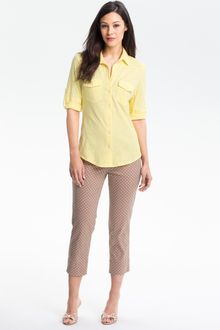 Sandra Ingrish Three Quarter Roll Sleeve Knit Shirt - Lyst