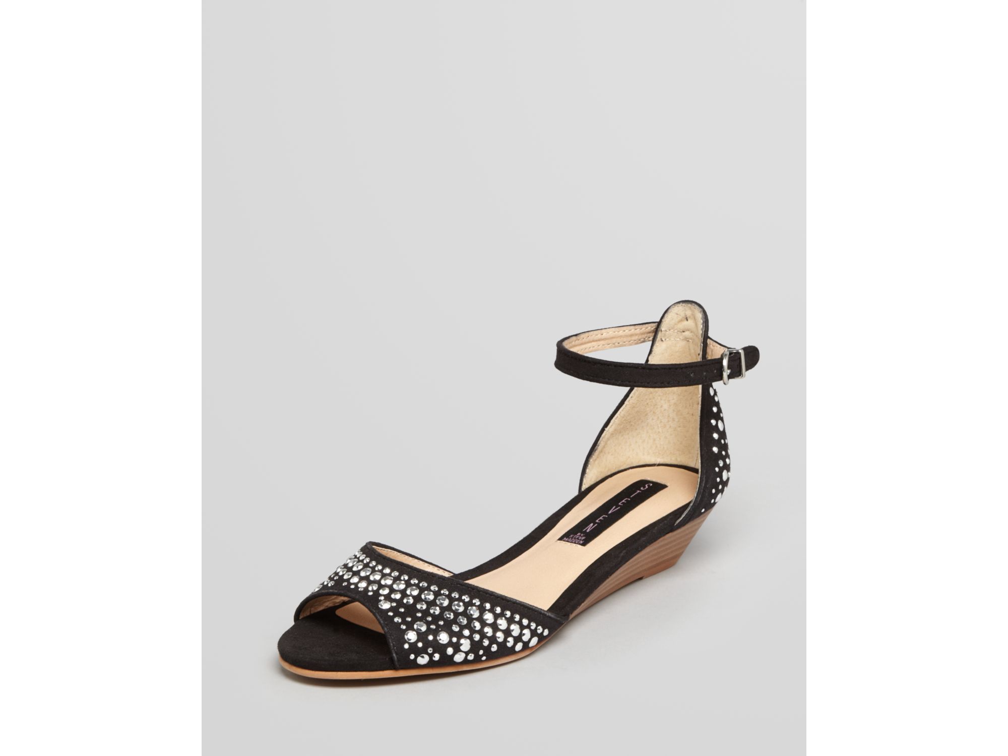 steven by steve madden presto leather wedge sandals
