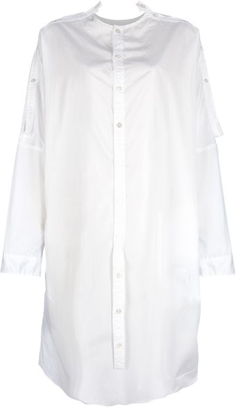 Yohji Yamamoto Shirt Dress - Lyst