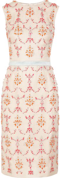 Erdem Mallory Crystal-Embellished Silk-Blend Dress - Lyst