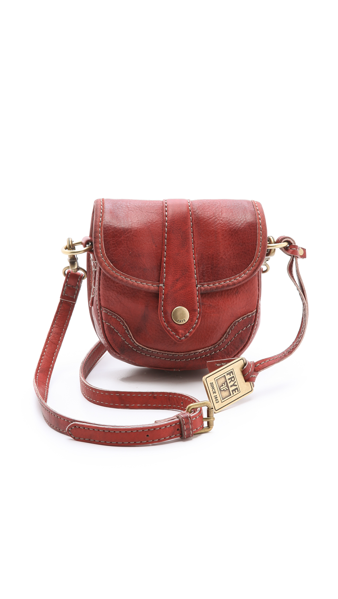 Frye Campus Mini Cross Body Bag in Red | Lyst