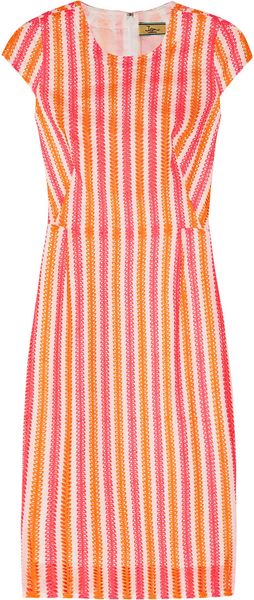 Issa Neon Broderie Anglaise Cotton Dress - Lyst