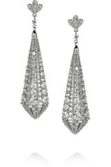 Kenneth Jay Lane Rhodiumplated Cubic Zirconia Earrings