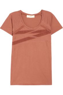 Vanessa Bruno Athé Appliquéd Cotton-Jersey T-Shirt - Lyst