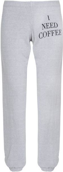 Wildfox I Need Coffee Track Pants - Lyst