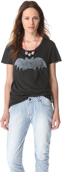 Zoe Karssen Short Sleeve Bat Tee - Lyst