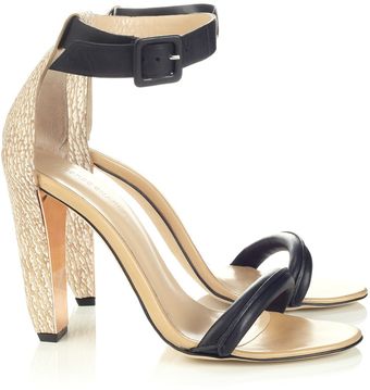 Cedric Charlier 110mm Nude Two Strap Sandals - Lyst