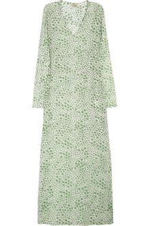 Issa Printed Cotton-Voile Maxi Dress - Lyst