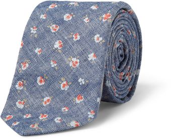 J.Crew Floralprint Chambray Tie - Lyst