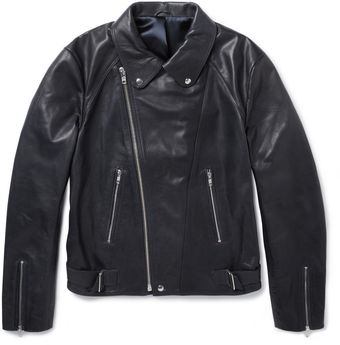 Sandro Leather Biker Jacket - Lyst