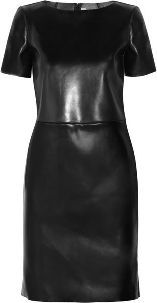 Yves Saint Laurent Leather Dress - Lyst