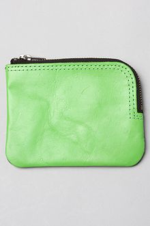 Cheap Monday The Zip Leather Wallet in Green Grey - Lyst