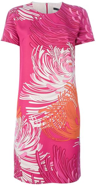 Gucci Printed Dress - Lyst