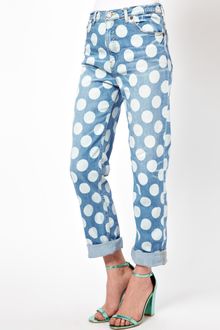 House Of Holland Cropped Boy Jeans with Polka Dot Print - Lyst