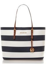 Michael Kors Jet Set Travel Striped Medium Tote