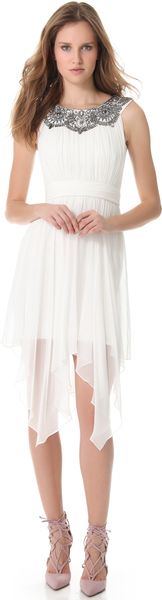 Notte By Marchesa Silk Chiffon Cocktail Dress - Lyst