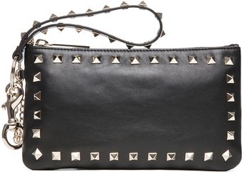 Valentino Around Studs Mini Pouch in Nero - Lyst