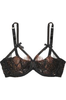 Agent Provocateur Zsa Zsa Swarovski Crystalembellished Lace Underwired Bra - Lyst