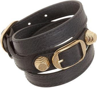 Balenciaga Arena Giant Double Tour Bracelet - Lyst