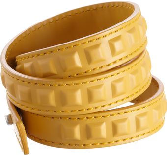 Balenciaga Leather-covered Stud Double Bracelet - Lyst