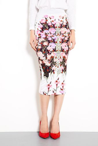 Hermione De Paula Mercury Print Midi Tube Skirt - Lyst