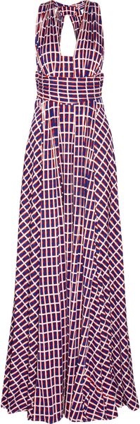 Issa Silkjersey Halterneck Maxi Dress - Lyst