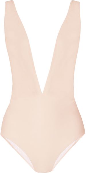 Miu Miu Plungefront Swimsuit - Lyst