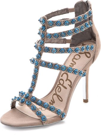 Sam Edelman Alina Jeweled Sandals - Lyst