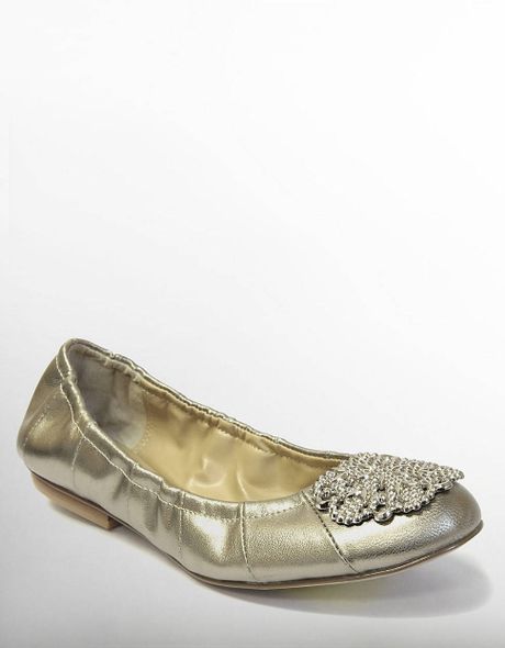 embellished gold shoes