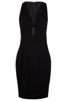 Alexander Wang Slim Fitted V Neck Dress - Lyst